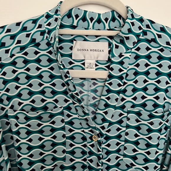 {Donna Morgan} NWOT patterned midi dress - Picture 2 of 3